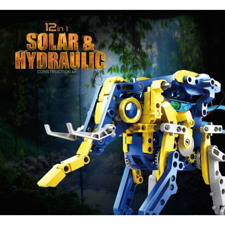 Конструктор на солнечных батареях Diy Solar Robot 11 в 1  оптом-2