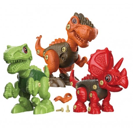 Конструктор разбирайка Dino Assembling Series с отверткой  оптом-5