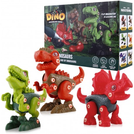 Конструктор разбирайка Dino Assembling Series с отверткой  оптом