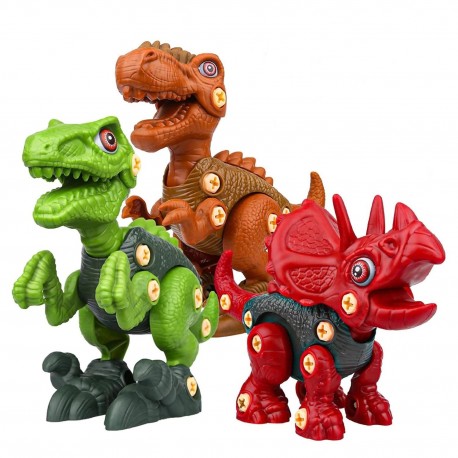 Конструктор разбирайка Dino Assembling Series с отверткой  оптом-1