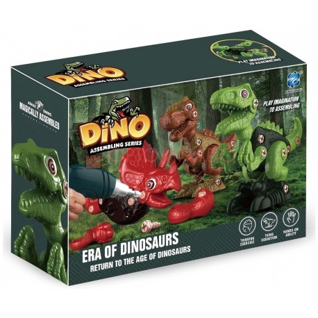 Конструктор разбирайка Dino Assembling Series с отверткой  оптом-8
