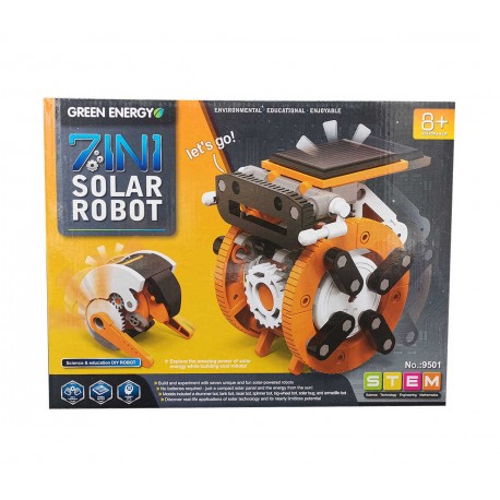 Конструктор-робот на солнечных батареях 7 в 1  оптом