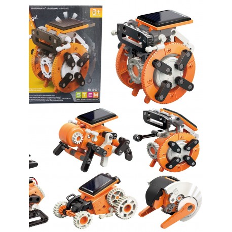 Конструктор-робот на солнечных батареях 7 в 1  оптом-8