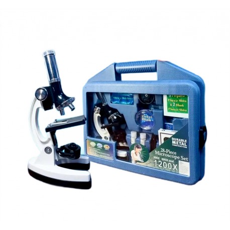 Микроскоп детский учебный Микромед 300x-1200x в кейсе с микропрепаратами-1