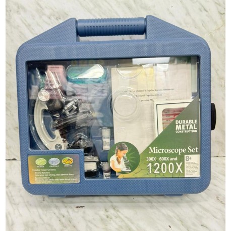 Микроскоп детский учебный Микромед 300x-1200x в кейсе с микропрепаратами-9