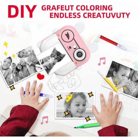 Детский фотоаппарат-принтер Children's Digital Print Camera моментальной печати  оптом-5