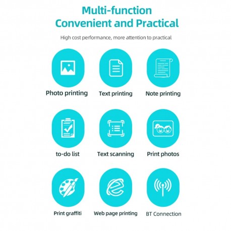 Портативный мини-принтер Мгновенная печать BT  оптом-4