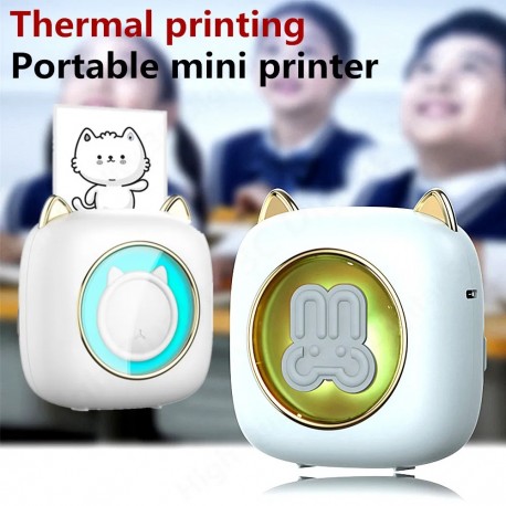 Термо мини-принтер портативный Portable Mini Printer  оптом-8