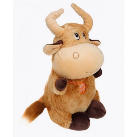 Мягкая игрушка с пледом Бычок трансформер 3 в 1  оптом-3