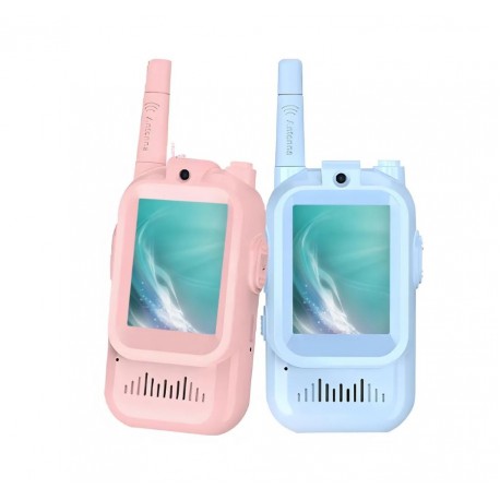 Детские рации набор, экран 2 дюйма, видеопереговорные, с функцией изменения голоса 2 шт-1
