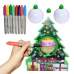 Набор для изготовления рождественских елочных шаров для детей ВОЛШЕБНАЯ ЕЛКА MAGIC TREE 8 фломастеров оптом