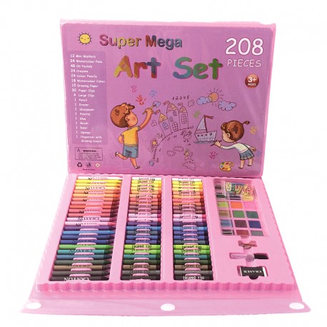 Набор для рисования Super Mega Art Set 208 предметов  оптом-7