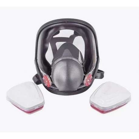 Профессиональная маска-респиратор, полнолицевая, защита от пыли, краски, химии-3