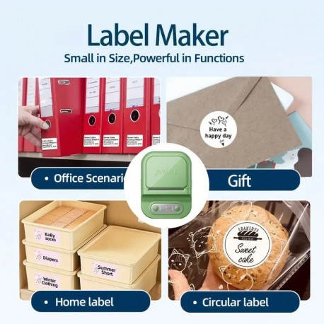 Термопринтер для этикеток беспроводной мини блютуз-5