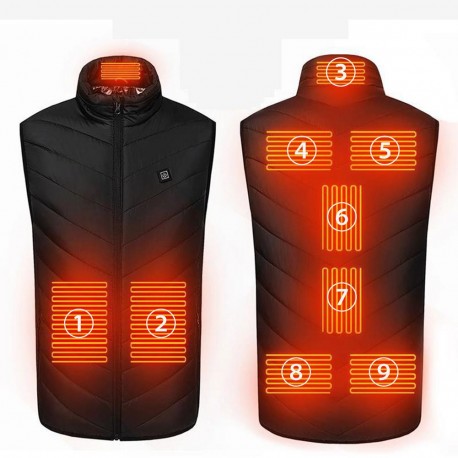 Жилет с подогревом 9 Зон  оптом-4