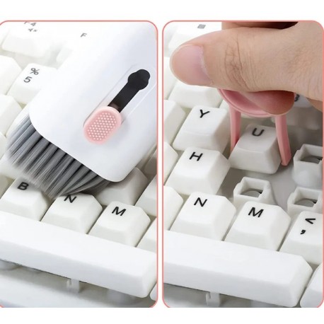 Набор для очистки наушников, клавиатуры, экрана телефонов и ноутбуков 7 в 1  оптом-8