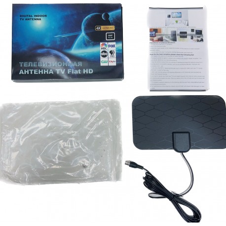 Телевизионная антенна TV Flat HD с поддержкой стандартов HDTV и 4K оптом-2