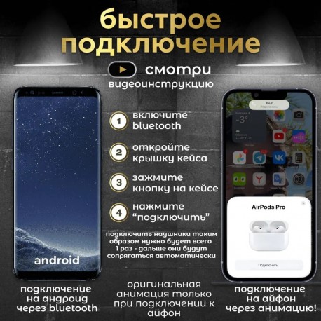 Наушники беспроводные TND Pods Pro 2 LUX   оптом-2