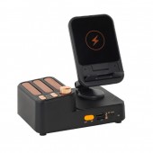 Держатель настольный для телефона F115 WIRELESS 3 в 1 с Bluetooth-динамиком, складной