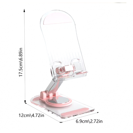 Складной настольный держатель для телефона, вращение на 360 градусов  оптом-2