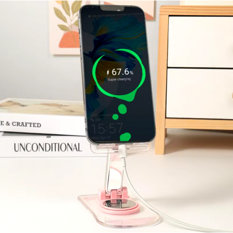 Складной настольный держатель для телефона, вращение на 360 градусов  оптом-4