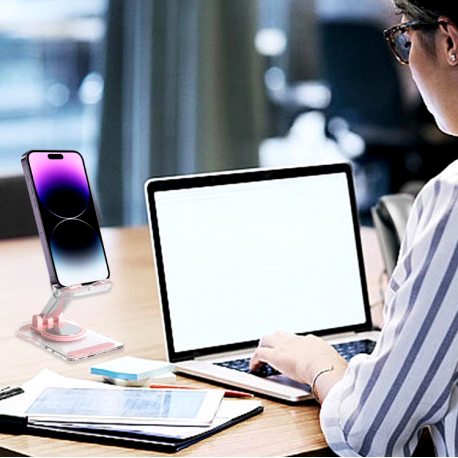 Складной настольный держатель для телефона, вращение на 360 градусов  оптом-6