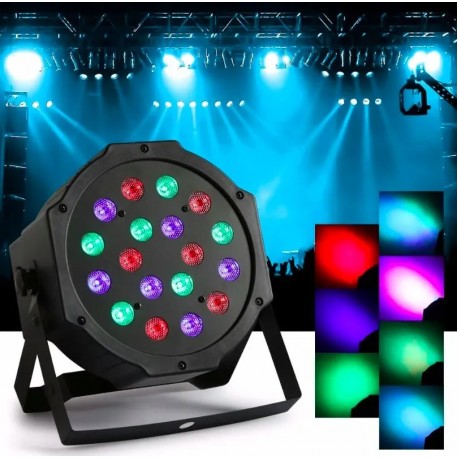 LED Диско прожектор для сцены RGBW 18 светодиодов  оптом-6