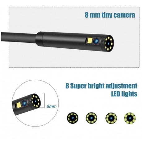 Промышленный 4,3-дюймовый эндоскоп P40 HD 2 камеры, 2 м  оптом-5