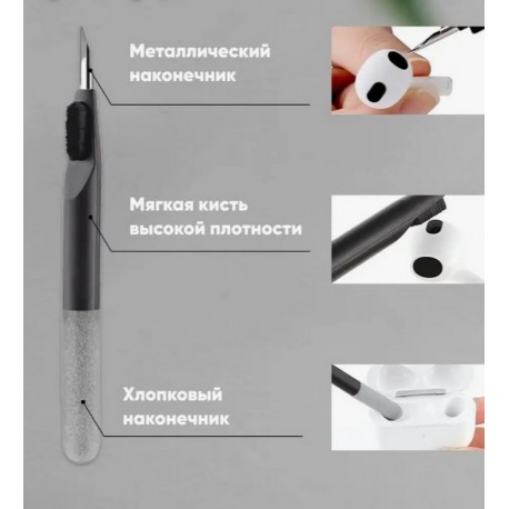 Набор инструментов 18 в 1 CLEAN N для чистки ноутбука, гарнитуры, наушников  оптом-4