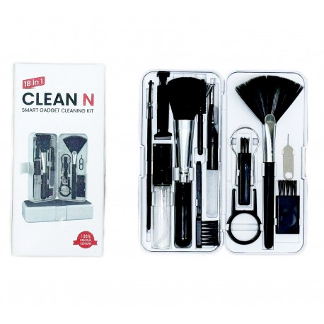 Набор инструментов 18 в 1 CLEAN N для чистки ноутбука, гарнитуры, наушников  оптом