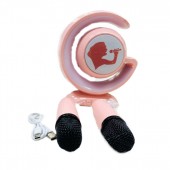 Караоке система с LED подсветкой 2 микрофона