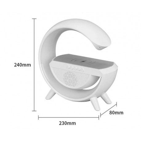 Беспроводная колонка LED WIRELESS CHARGING SPEAKER  6500 с RGB подсветкой и зарядкой  оптом-3