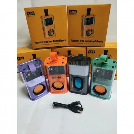 Беспроводная светомузыкальная колонка K08 winjoin Armour Spe Bluetooth-динамик  оптом-3
