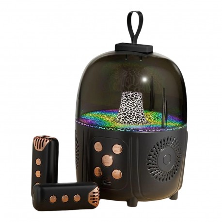 Bluetooth-колонка с функцией караоке портативная, 2 микрофона  оптом