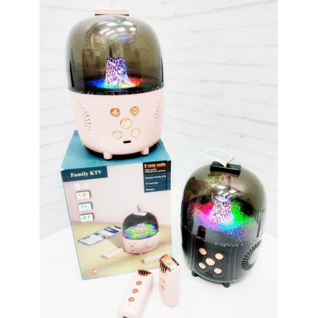 Bluetooth-колонка с функцией караоке портативная, 2 микрофона  оптом-7