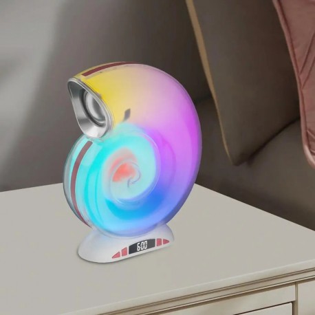 Музыкальная Беспроводная Bluetooth Колонка с Будильником Ракушка Conch Music Lamp  оптом-5
