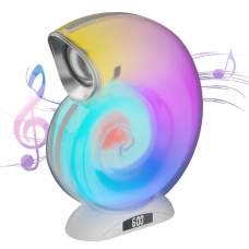 Музыкальная Беспроводная Bluetooth Колонка с Будильником Ракушка Conch Music Lamp