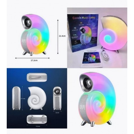 Музыкальная Лампа Bluetooth-колонка РАКУШКА 21х17 см  оптом-1
