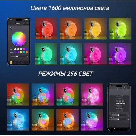 Музыкальная Лампа Bluetooth-колонка РАКУШКА 21х17 см  оптом-6