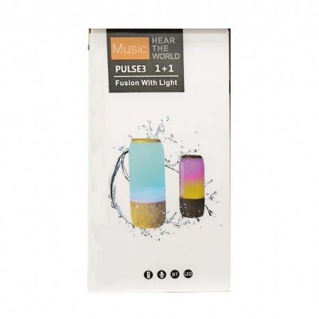 Портативная Bluetooth-колонка Pulse 3 Fusion With Light  оптом-1