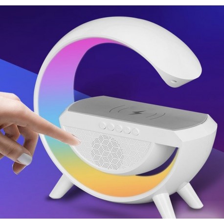 Светодиодная Bluetooth колонка с беспроводной зарядкой BT2301  оптом-5