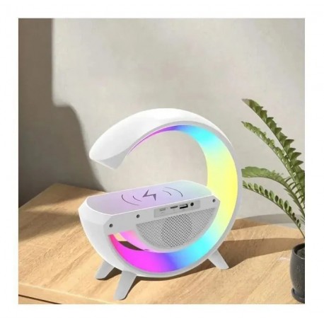 Беспроводная колонка светодиодный RGB ночник Bluetooth 4 в 1  оптом-10