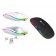 Беспроводная бесшумная компьютерная мышь с подсветкой RGB  оптом