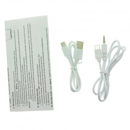 Беспроводной Караоке Микрофон-динамик Wster W5-898 21 х 6 см  оптом-5