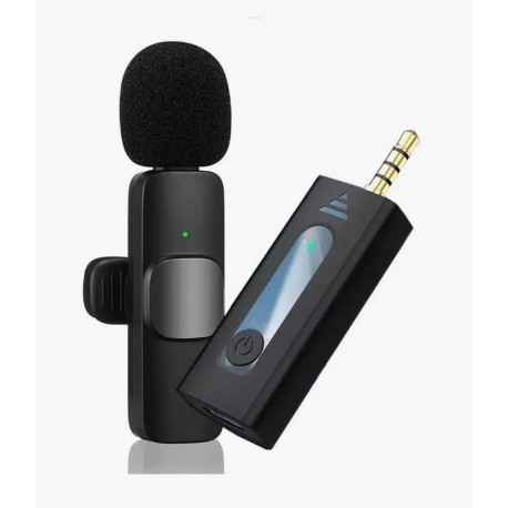 Микрофон беспроводной петличный черный конденсаторный K35 1 микрофон  оптом-4
