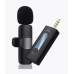 Микрофон беспроводной петличный черный конденсаторный K35 2 микрофона