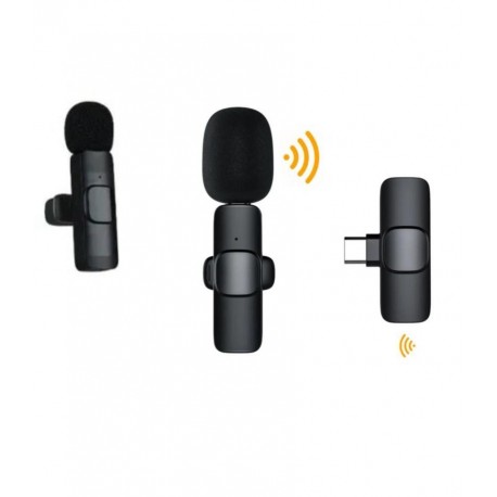 Микрофон прищепка петличный беспроводной для Android For Type-c 1 микрофон  оптом-1