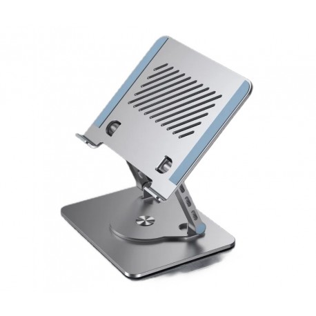 Подставка металлическая для планшета, ноутбука поворот на 360 градусов-2