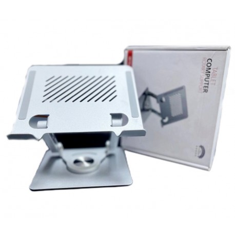 Подставка металлическая для планшета, ноутбука поворот на 360 градусов-3