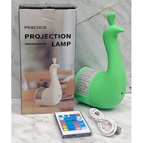 Ночник-Проектор ПАВЛИН LED Peacock Projection Lamp Remote Control Night Light-6